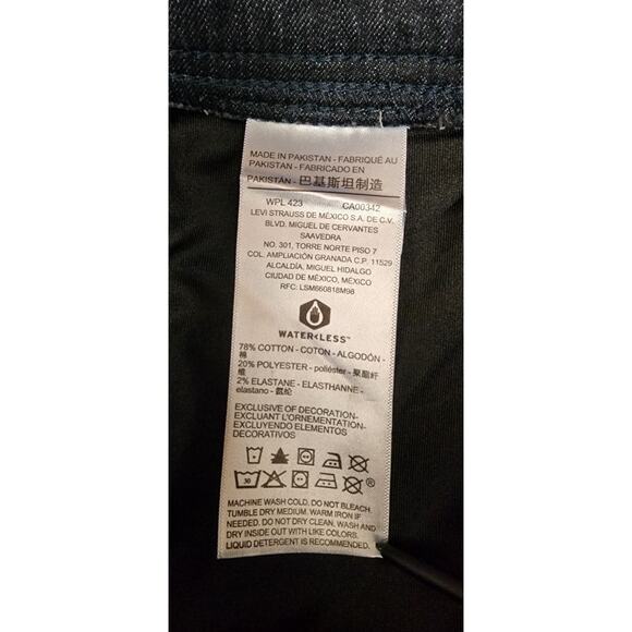 Signature Levi Strauss Totally Shaping Skinny Blue Denim Jeans Size 8/29W - Picture 14 of 14